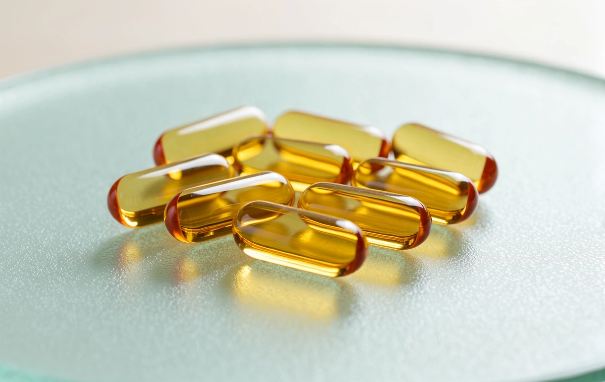 Natural supplements closeup